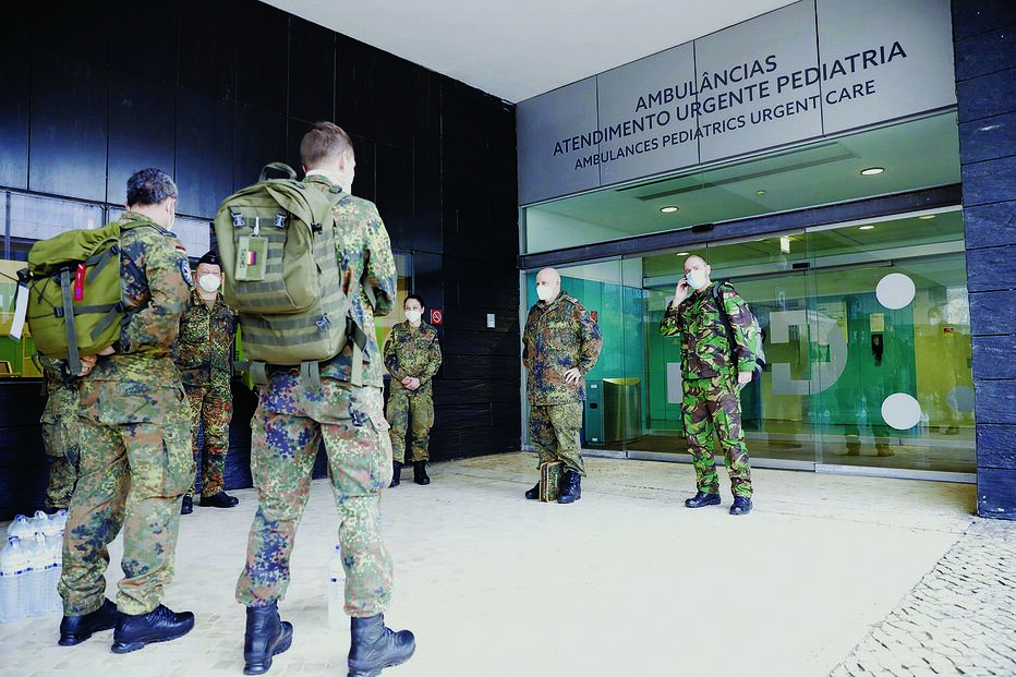 militares alemães em Lisboa
