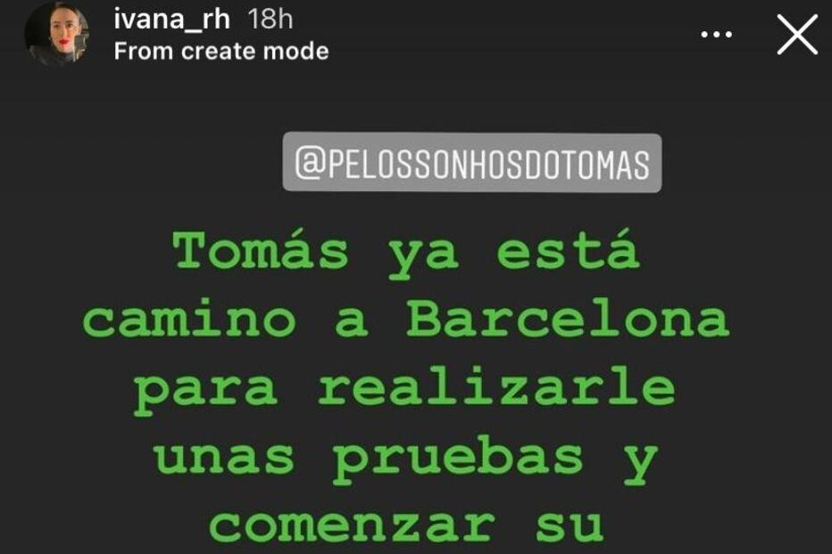 A publicação de Ivana