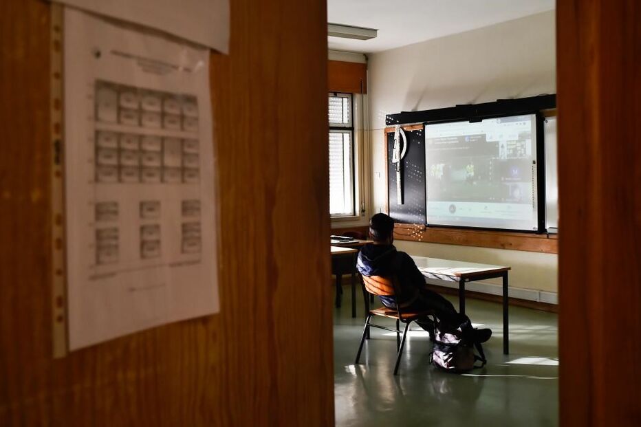 Leandro tem 13 anos e é aluno do oitavo ano no Agrupamento de Escolas de Santa Cruz da Trapa