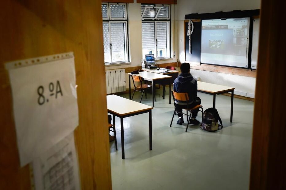 Leandro tem 13 anos e é aluno do oitavo ano no Agrupamento de Escolas de Santa Cruz da Trapa