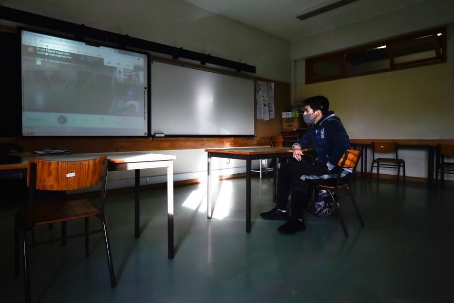 Leandro tem 13 anos e é aluno do oitavo ano no Agrupamento de Escolas de Santa Cruz da Trapa