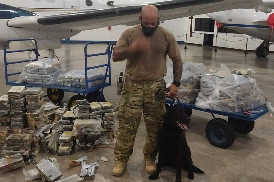 Cocaína foi apreendida pelas autoridades brasileiras