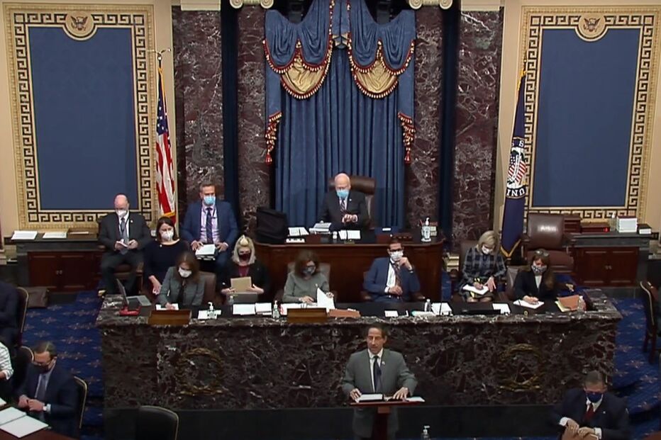 Segundo dia do impeachment de Trump