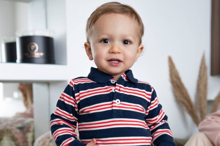 O pequeno Xavier, filho de Sofia Arruda