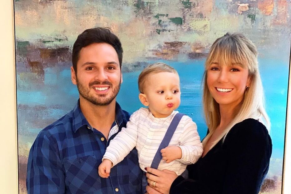 Sofia Arruda, David Amaro e o filho de ambos, Xavier