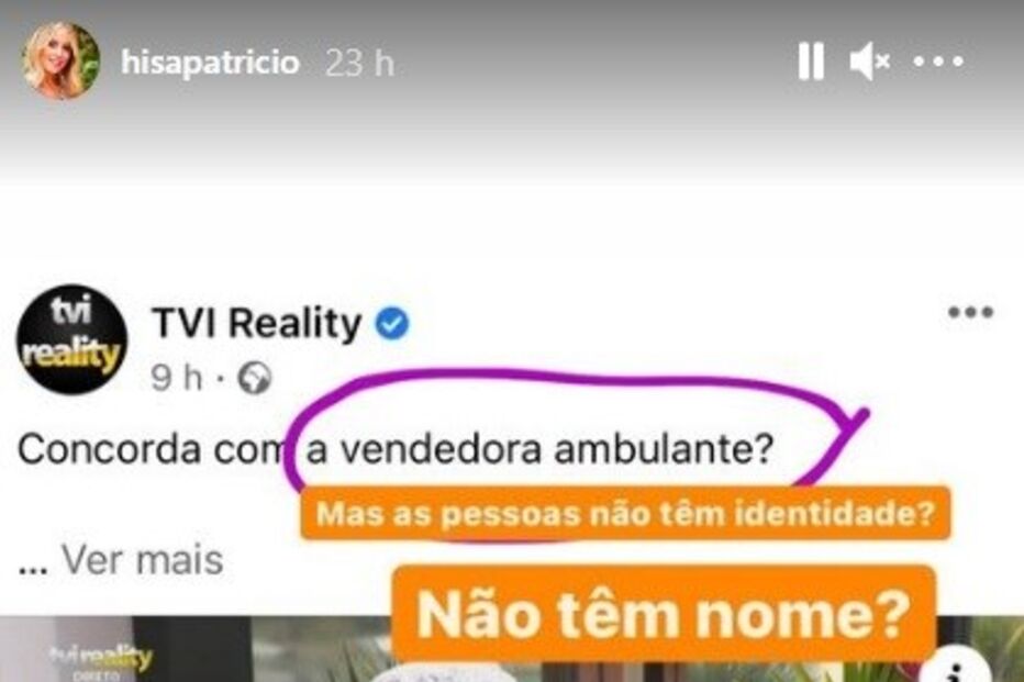 A publicação de Helena Isabel