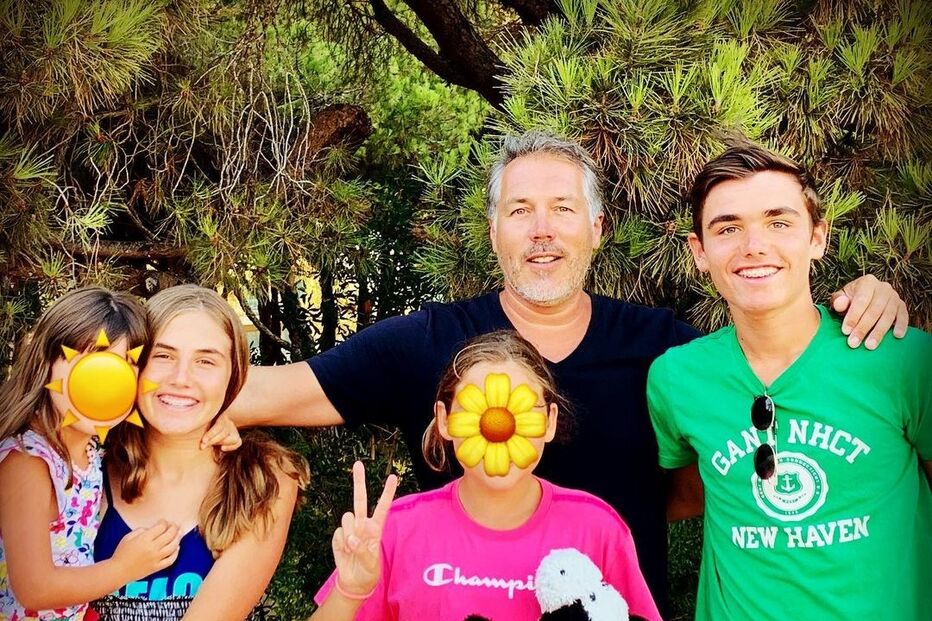 Pedro Miguel Ramos com os filhos