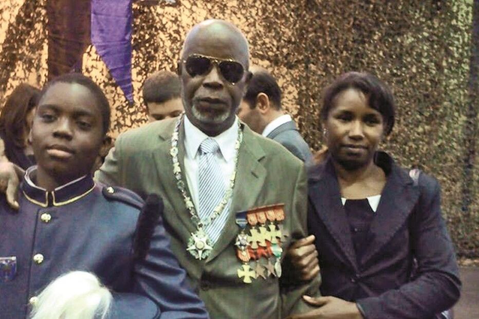 Marcelino da Mata em 2013 no apadrinhamento do neto João, nos Pupilos, instituição onde esteve o filho (1 de 12) João José