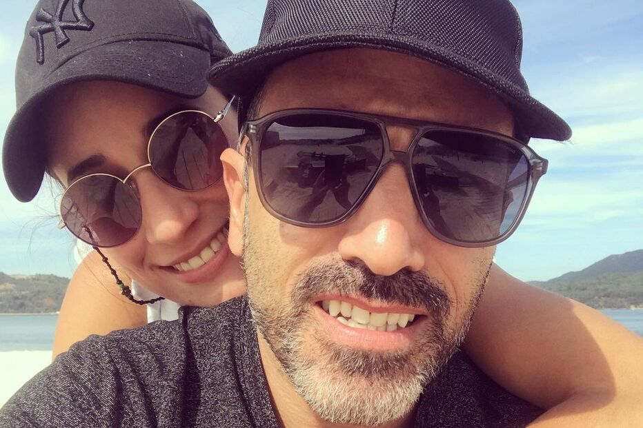 Marco Horácio e a namorada