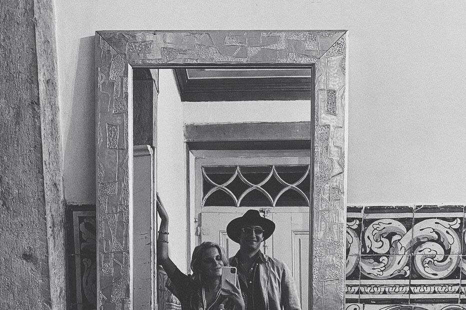 Júlia Palha e o namorado