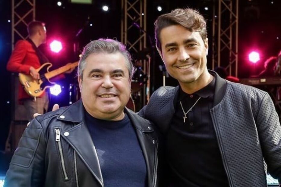 Toy com um dos protagonistas de 'Amor Amor', Ricardo Pereira