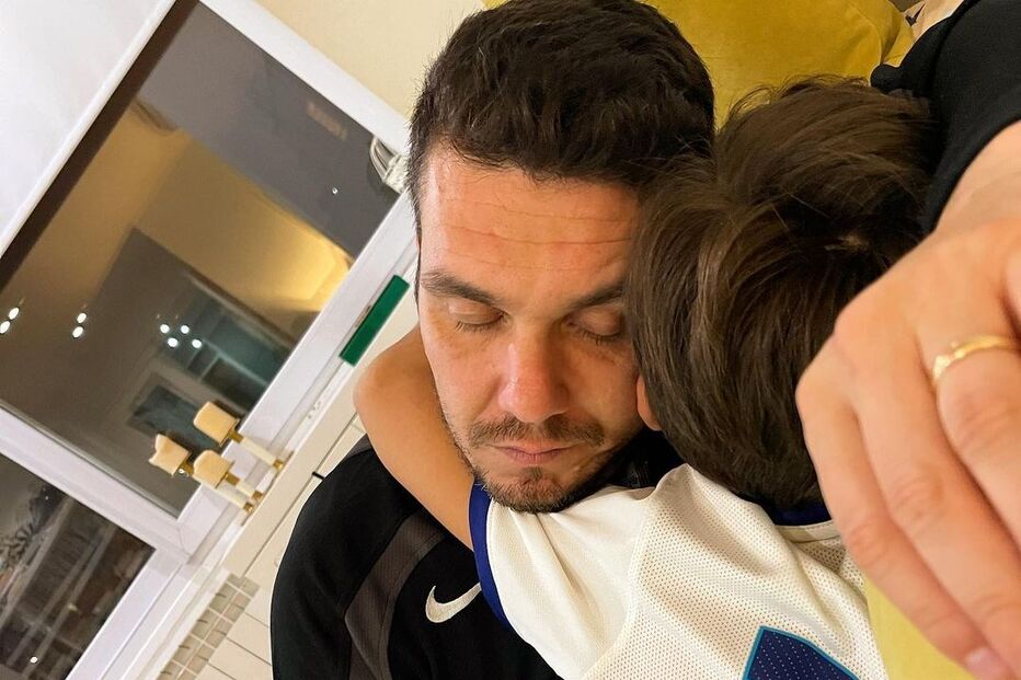 Ruben Vieira e o pequeno Eduardo