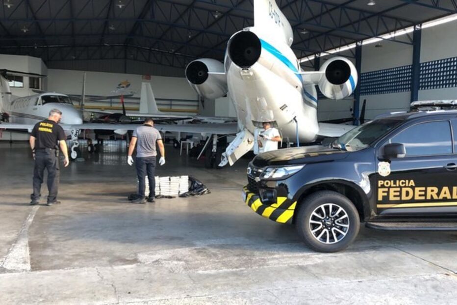 Aeronave onde foi apreendida a cocaína