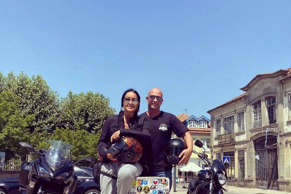 Rita Guerra com o marido André Bergano