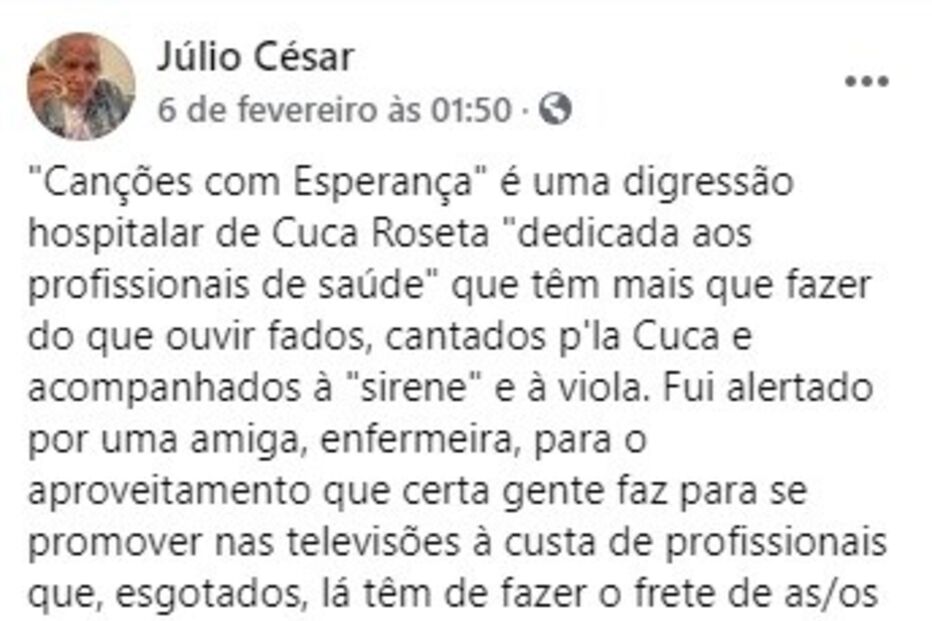 A publicação de Júlio César