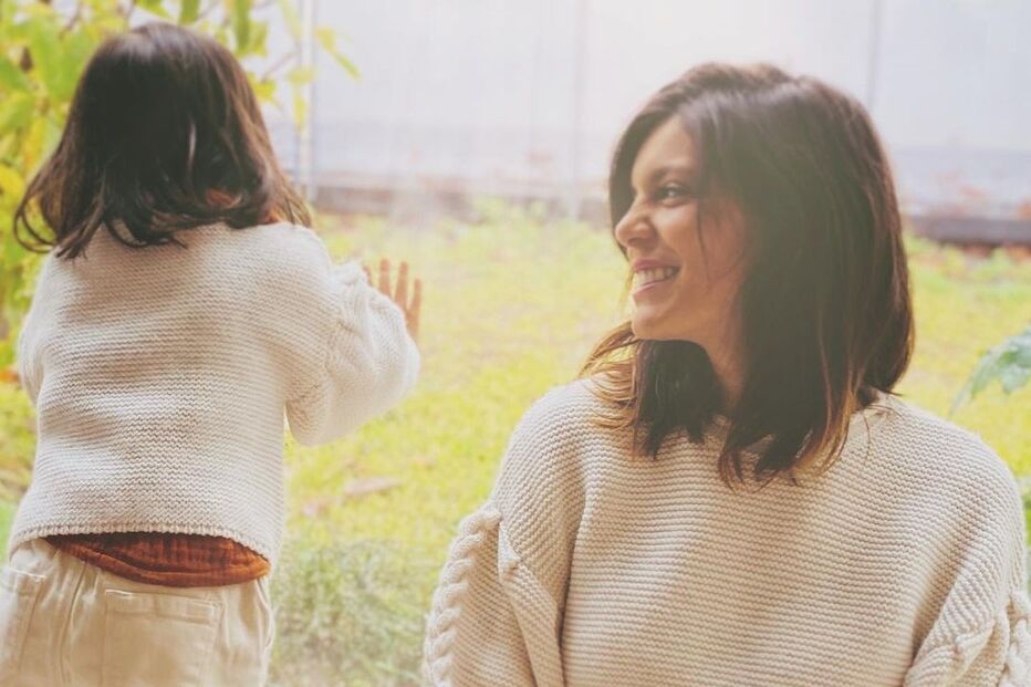 Andreia Rodrigues com a filha Alice