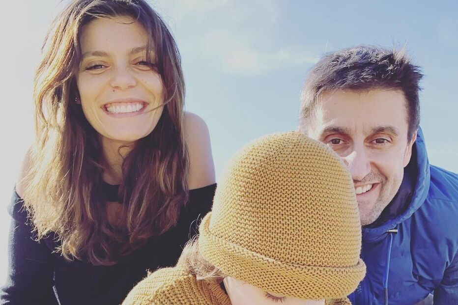 Andreia Rodrigues e Daniel Oliveira com a filha Alice