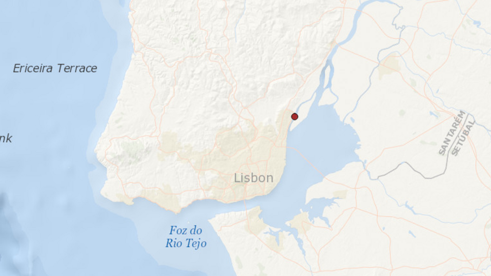 Sismo em Lisboa teve epicentro na mesma zona do terramoto de 1531