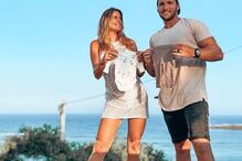 Carolina Norton de Matos e o namorado Cameron