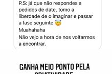 Uma das mensagens que Pipoca recebeu