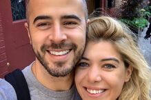 Raquel Strada com Joaquim Fernandes