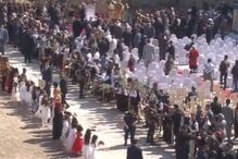 Papa Francisco reza pelas vítimas da guerra jihadista em Mossul, no Iraque