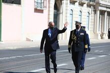 Marcelo Rebelo de Sousa na chegada a Belém