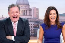 Piers Morgan e a colega de trabalho Susanna Reid