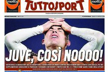 ‘Tuttosport’ é um jornal sediado em Turim. Atribuiu 4,5 (em 10) a  Ronaldo, que teve “uma noite não”