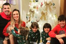 Liliana Aguiar com a família