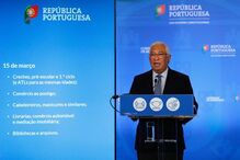 António Costa na apresentação do plano de desconfinamento, no dia 11 de março.
