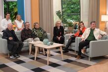 O elenco de 'Patrões Fora' com João Baião e Diana Chaves