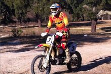 Polícia, mota de enduro