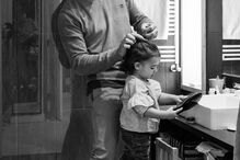 Pedro Lima e a filha