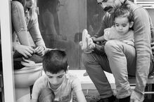 Pedro Lima e os filhos