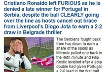 Jogo entre Portugal e Sérvia é destaque na imprensa internacional