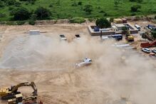 Helicóptero do grupo Dyck Advisory aterra em Palma