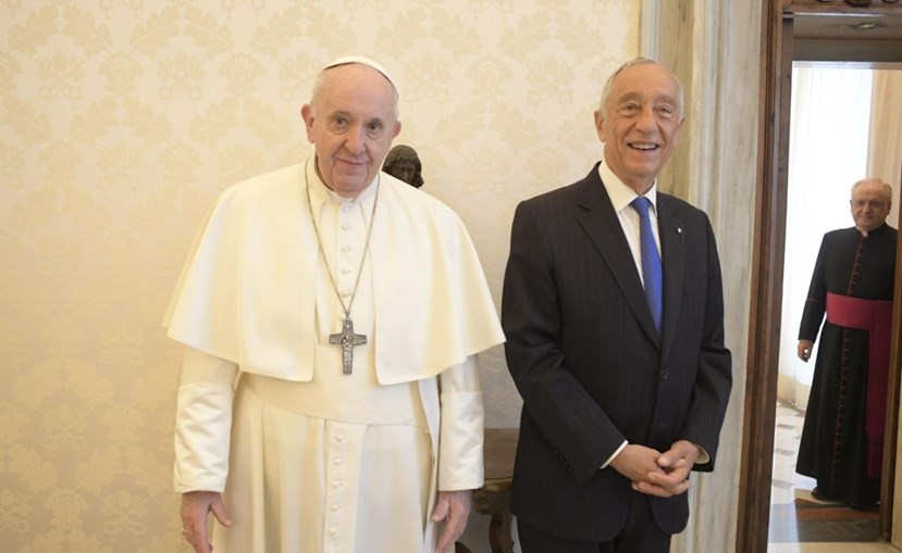 Presidente da República no Vaticano com o papa Francisco