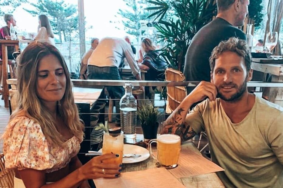 Carolina Norton de Matos e o namorado Cameron