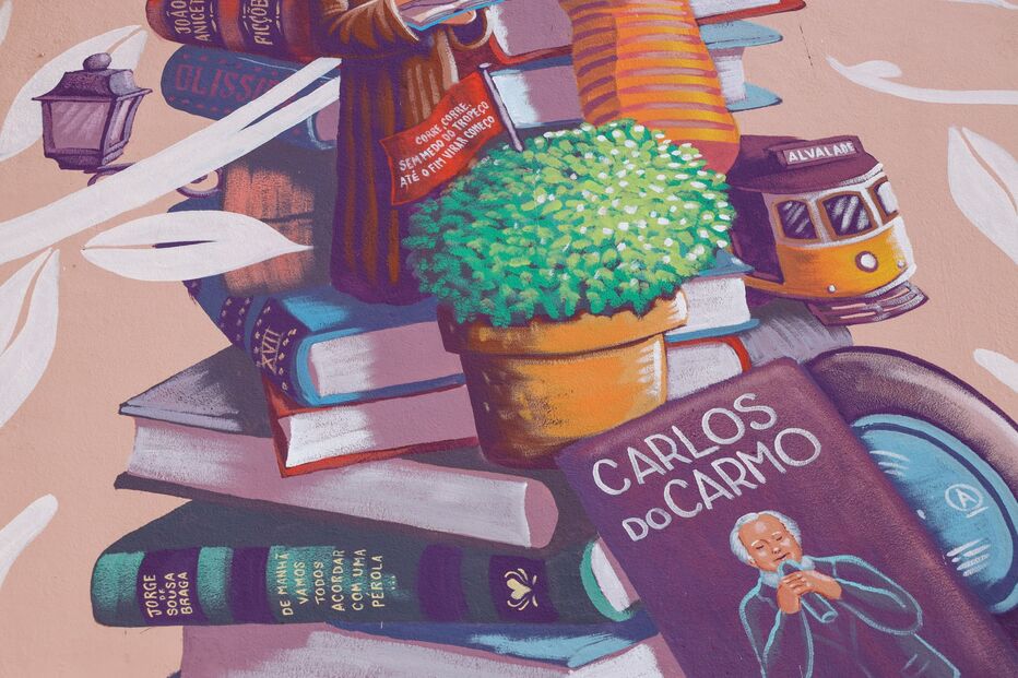 Carlos do Carmo eternizado em mural pintado na freguesia de Alvalade em Lisboa