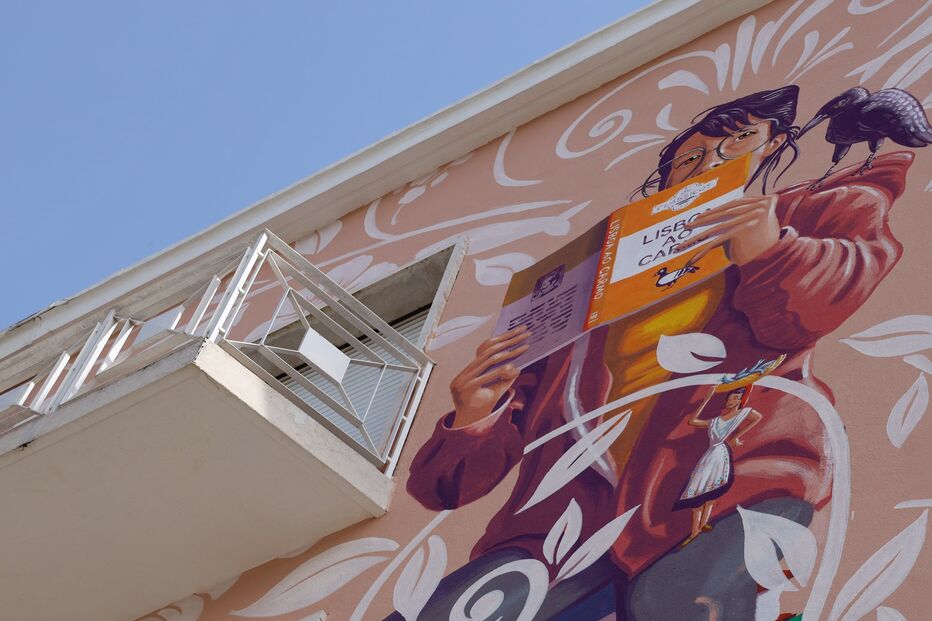 Carlos do Carmo eternizado em mural pintado na freguesia de Alvalade em Lisboa