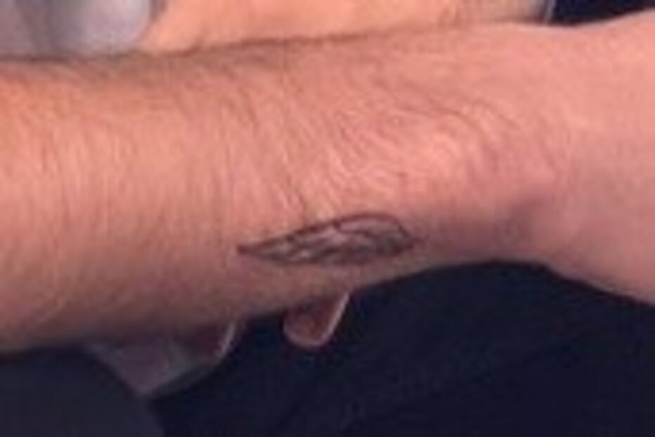 A tatuagem de David Carreira