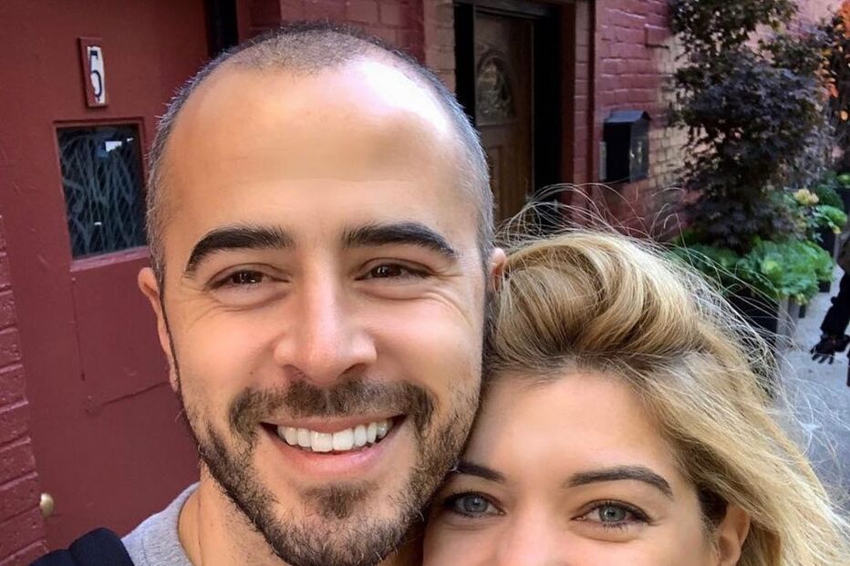 Raquel Strada com Joaquim Fernandes