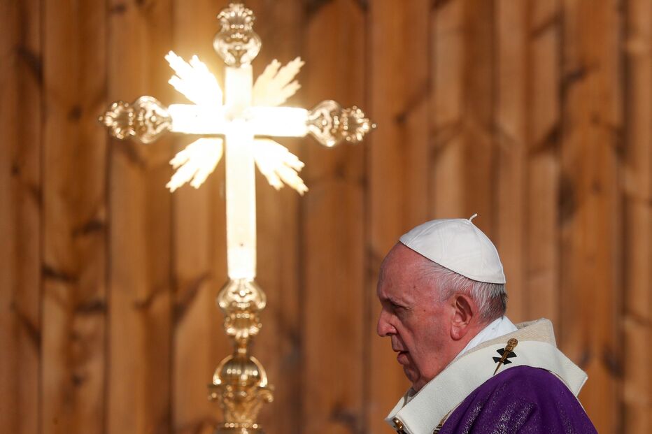 Papa Francisco celebra missa no Estádio Franso Hariri em Erbil, Iraque