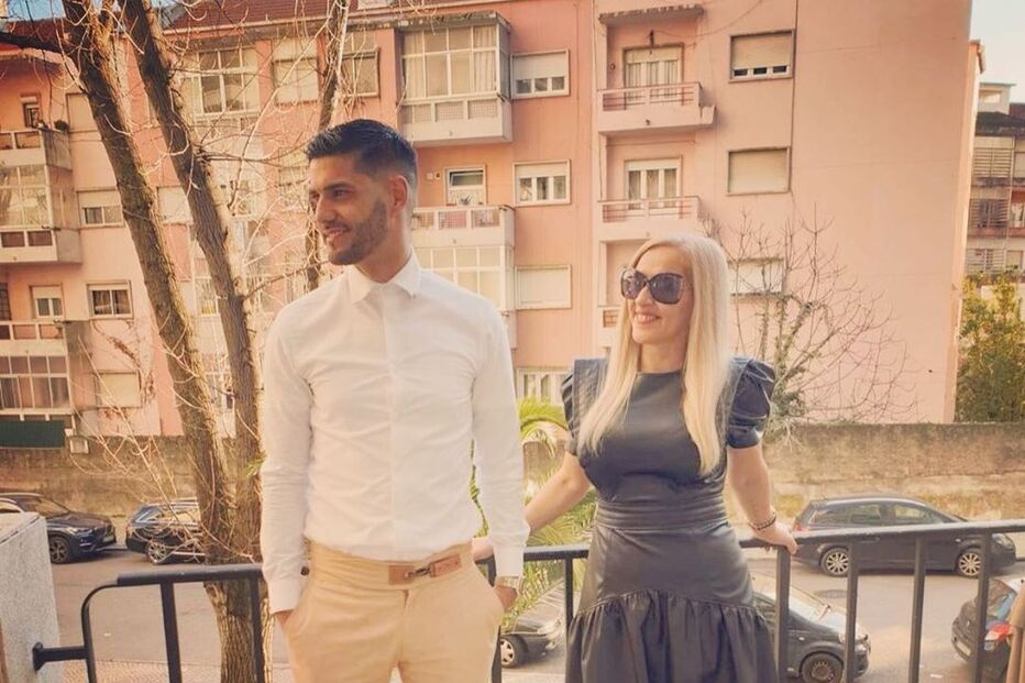 Gonçalo Quinaz e a mãe