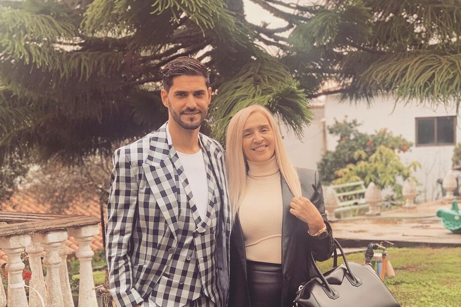 Gonçalo Quinaz e a mãe