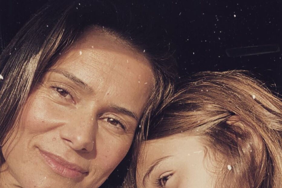 Cláudia Vieira e as filha, Maria