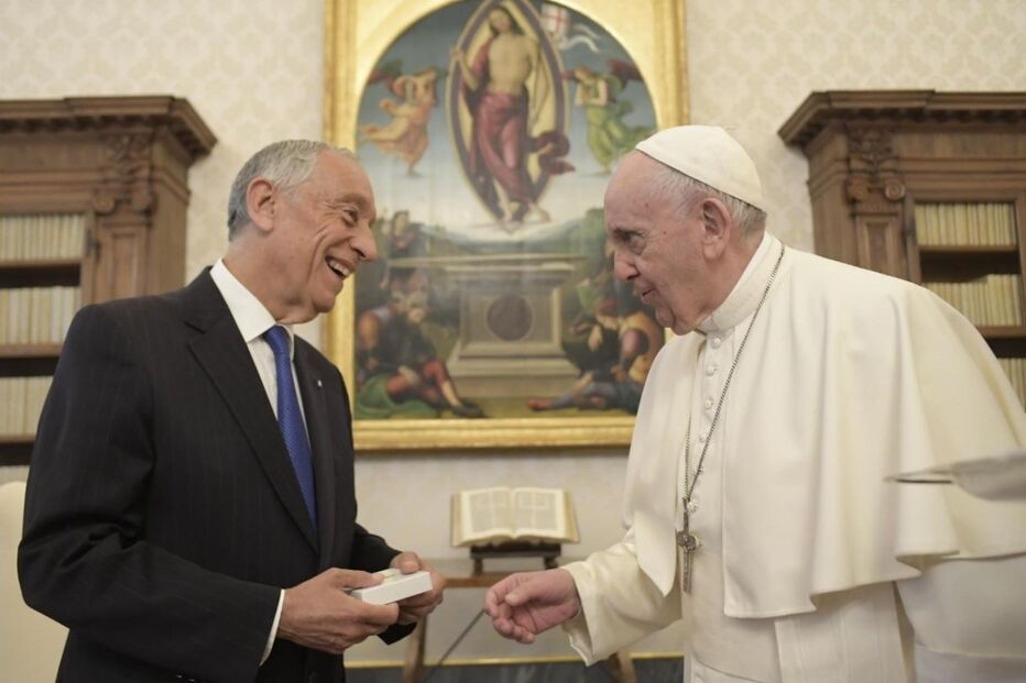 Presidente da República no Vaticano com o papa Francisco