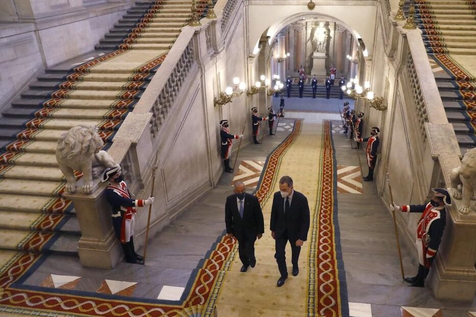 Marcelo Rebelo de Sousa recebido pelo rei de Espanha em Madrid