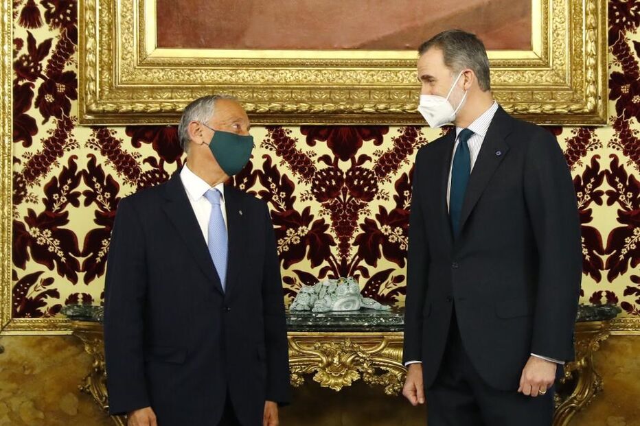 Marcelo Rebelo de Sousa recebido pelo rei de Espanha em Madrid